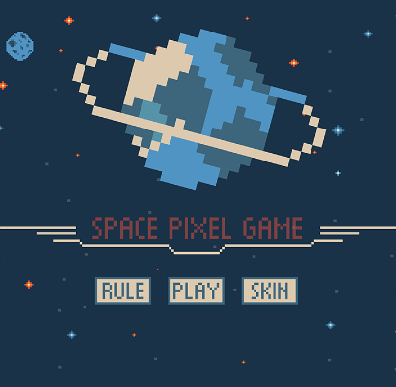 Page Space Pixel Game